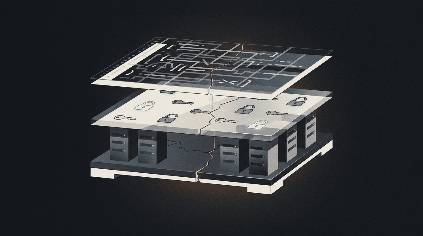 The danger operates on three levels at once: the code we produce, the permissions we grant, and the foundations we build on.