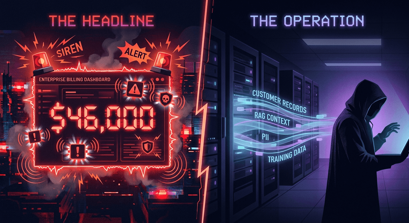 The headline is the cost spike. The operation is the silent data loss.